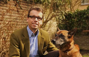 Illustration : Frédéric Storme, président - fondateur avec son premier chien guide Yankee